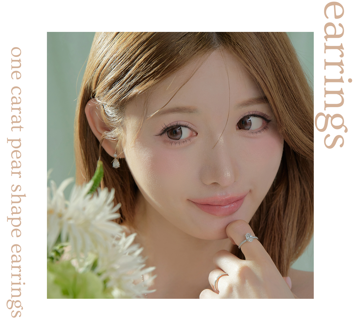 ペアシェイプネックレス／１ctダイヤモンド