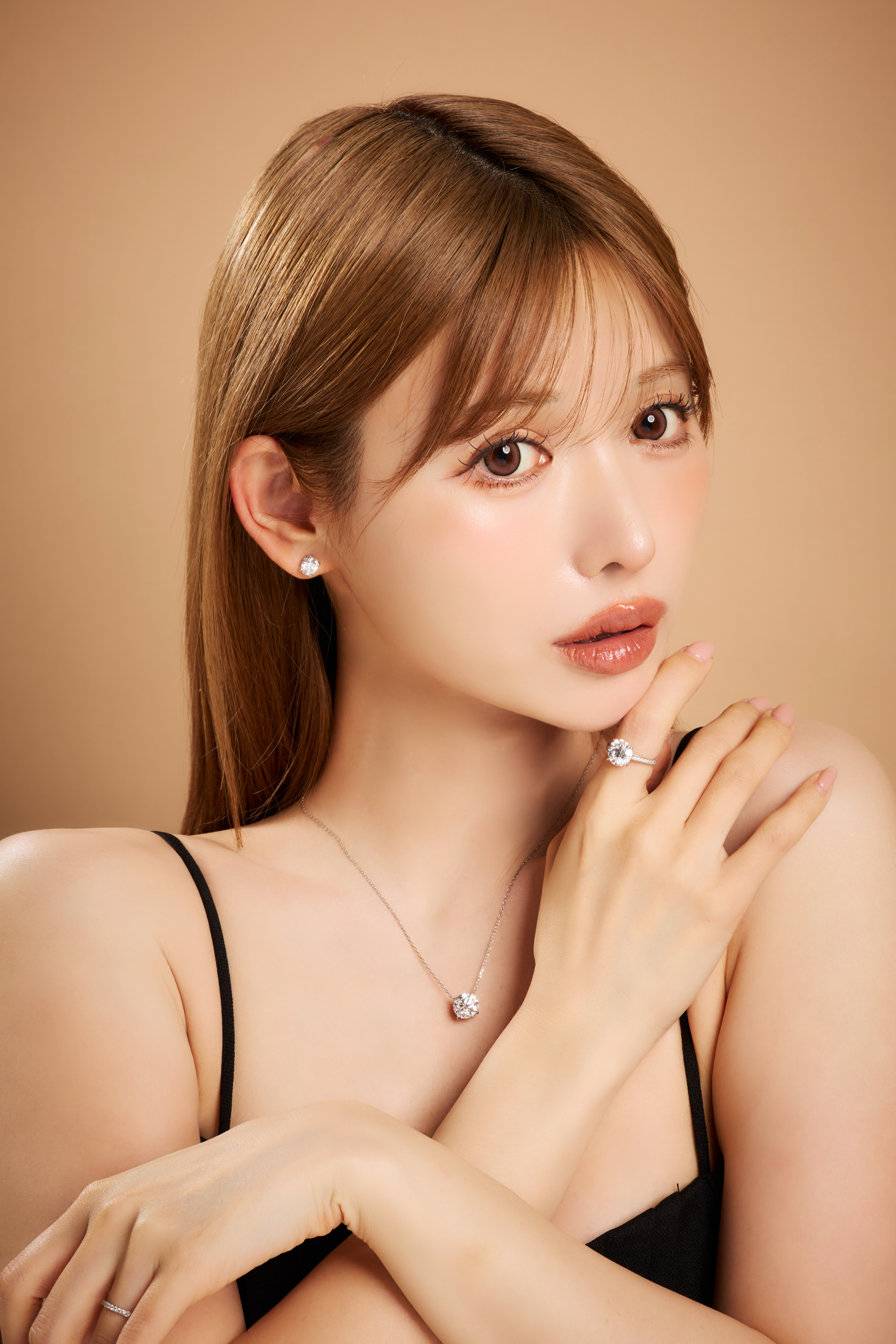 ハートシェイプネックレス／１ctダイヤモンド