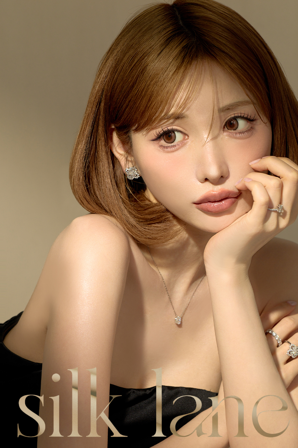 ペアシェイプリング １ct/１line ハーフエタニティ